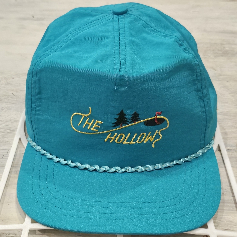 Vintage Derby Cap The Hallows Golf Club Virginia  Adjustable Hat - OSFA - Green